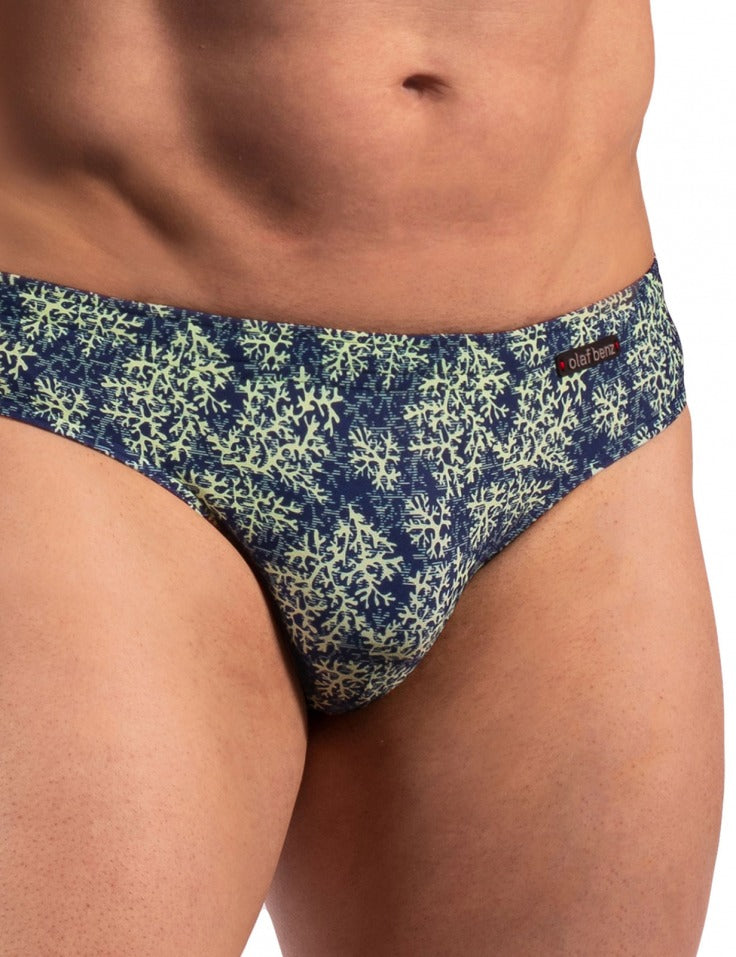 BLU 2250 BEACHBRIEF - CORAL PRINT Navy