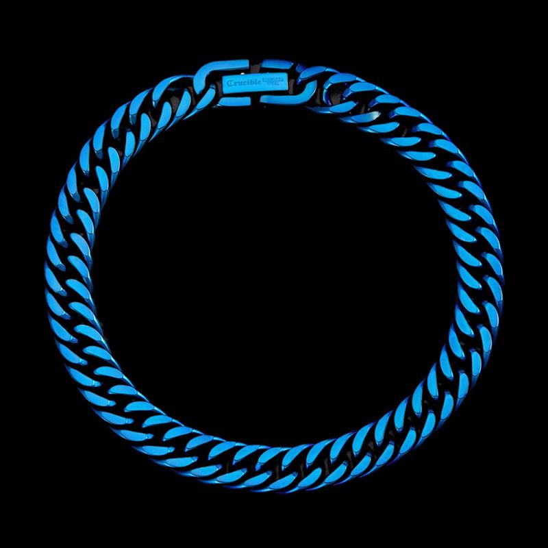 8mm Stainless Steel Cuban Chain Bracelet