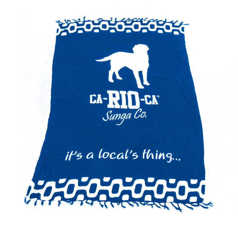 CA-RIO-CA Canga Logotipo Pavement - Brazilian Beach Towel