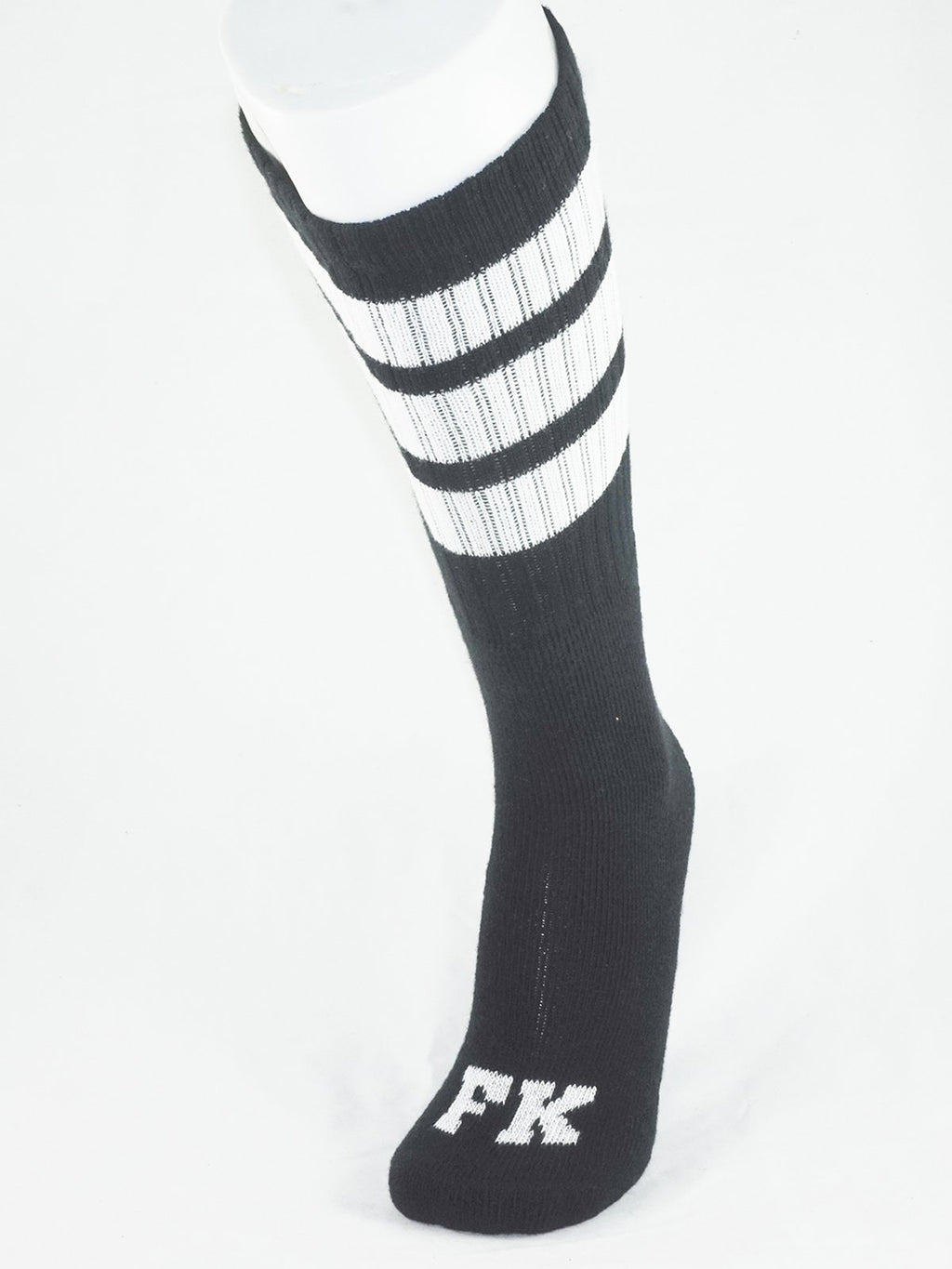 FK SPORT BLACK HIGH CALF SOCK White