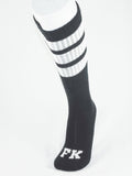 FK SPORT BLACK HIGH CALF SOCK White