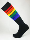 FK SPORT 22" RAINBOW PRIDE SOCK Black OS