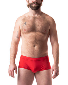 Core Square Cut Swim Trunk Red