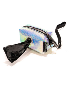 poopyCUTE: Fashionable Waste Bag Holder-Aura Silver