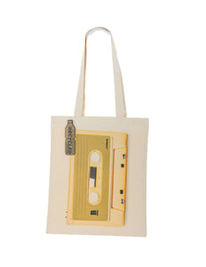 63008: Tote Bag Recycled rPET | Gold Cassette