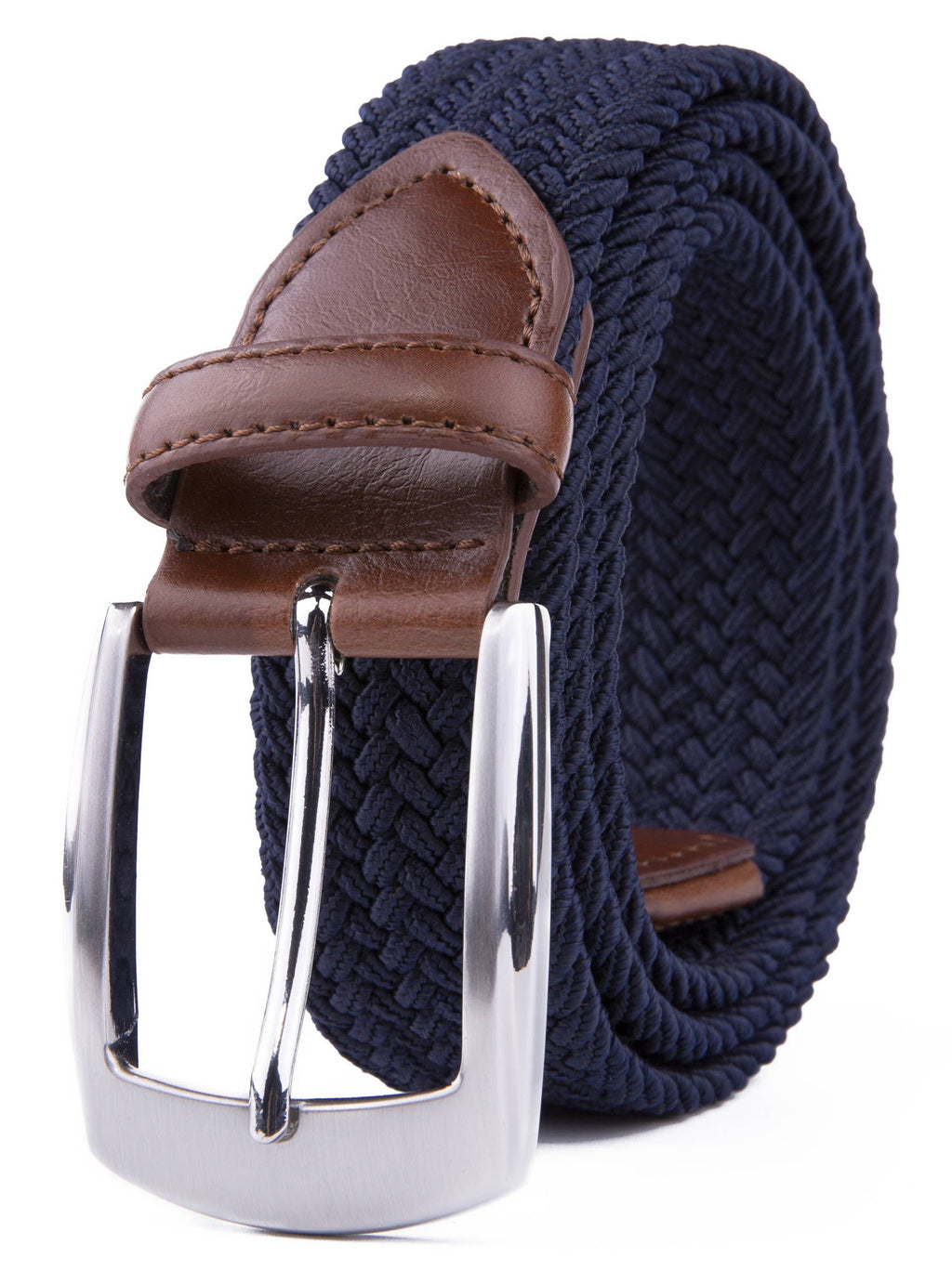 Braided Stretch Belt Navy