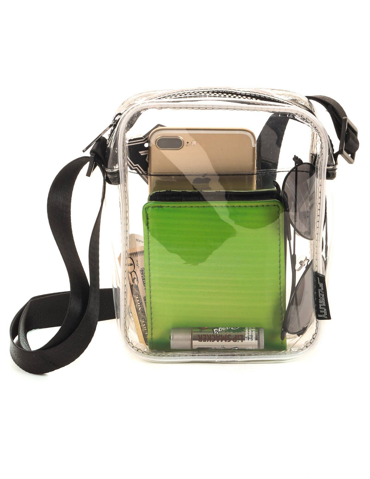 Brick Bag - Crossbody Sling - TRANSPARENT Clear