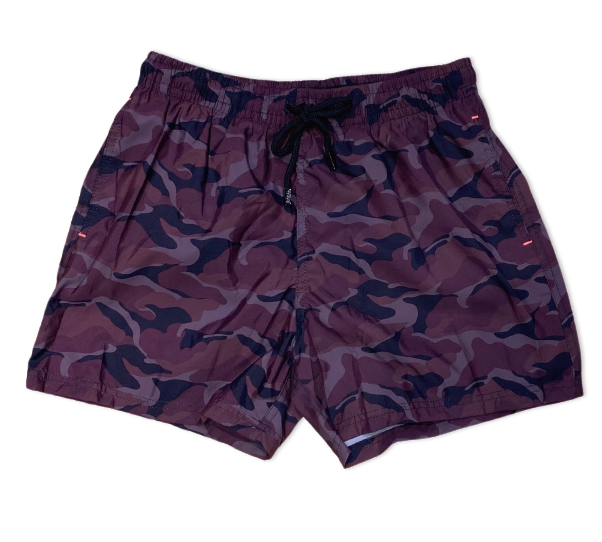 Camouflage Swim Shorts Wine