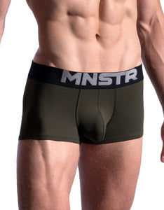 mens underwear trunks olive front